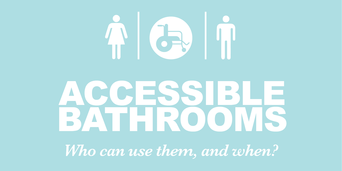 Can non-disabled people use accessible bathroom stalls?