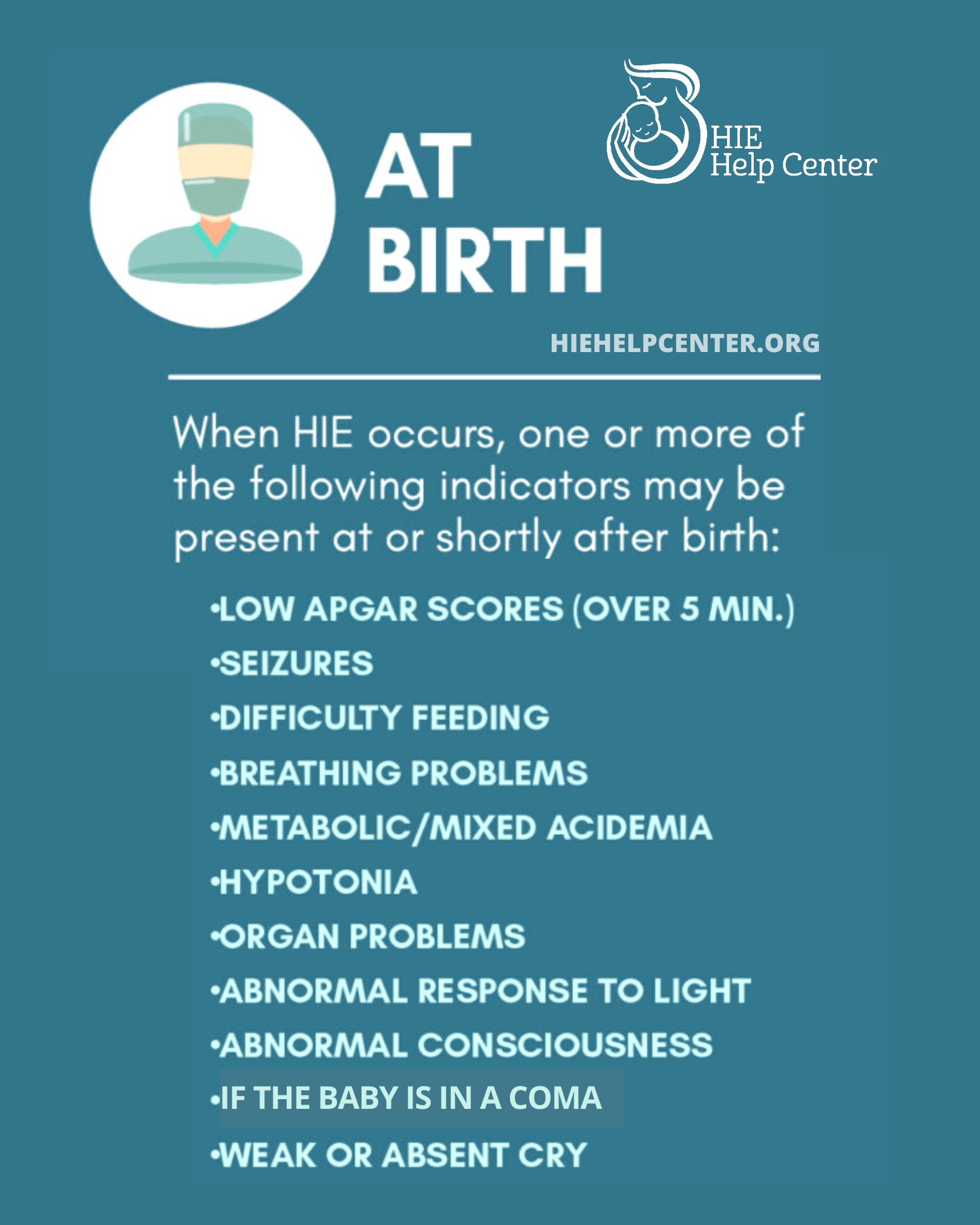 HypoxicIschemic Encephalopathy (HIE) Signs and Symptoms